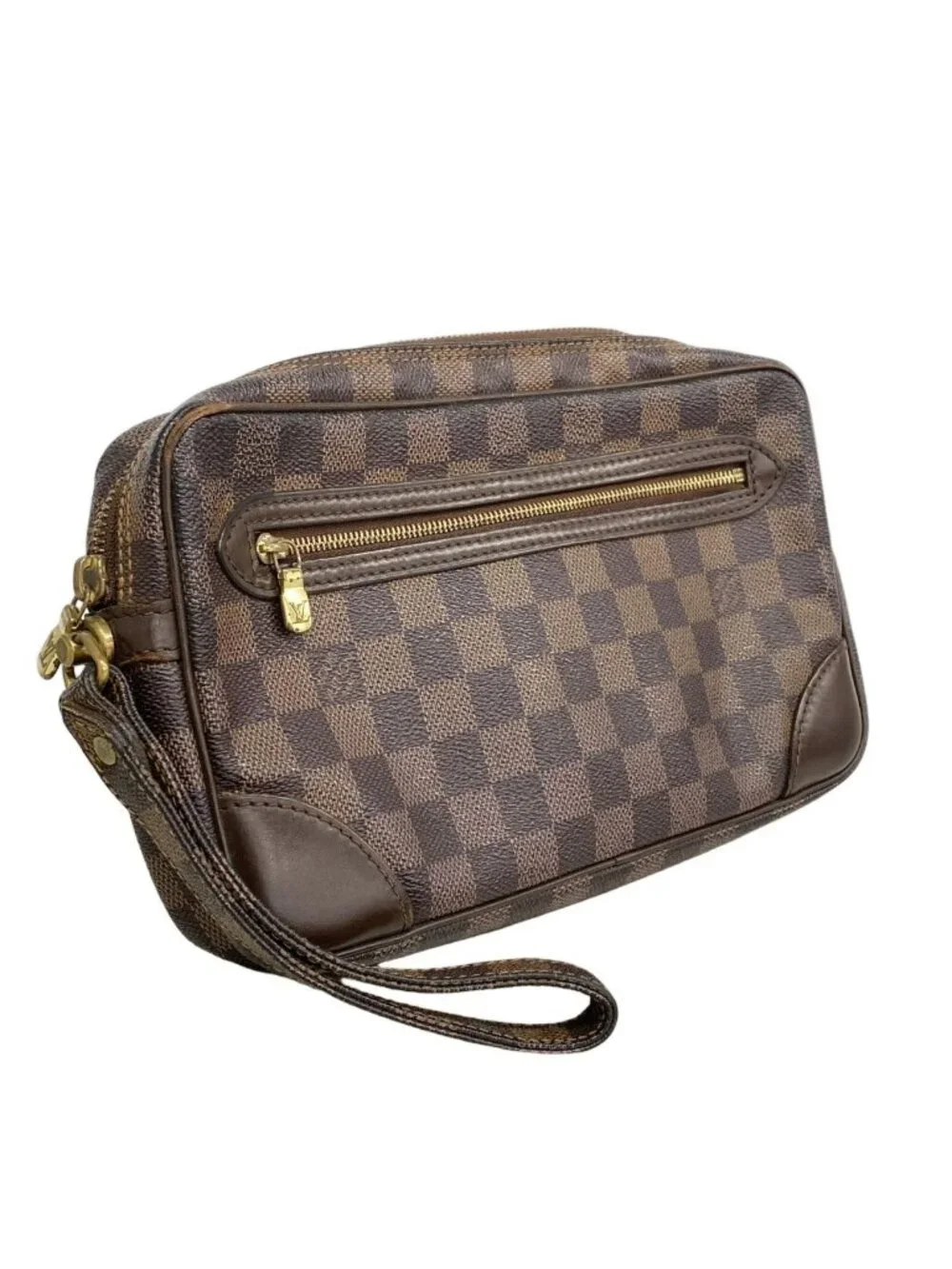Louis Vuitton Clutch Damier Marly Dragonne GM Ebene